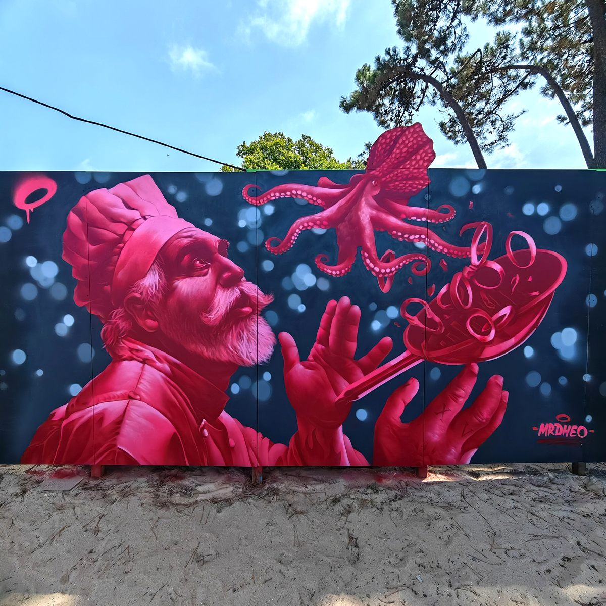 MrDheo - "El cocinero" - Vigo (Spain) 2024 (arte urbana/street art/graffiti/mural)