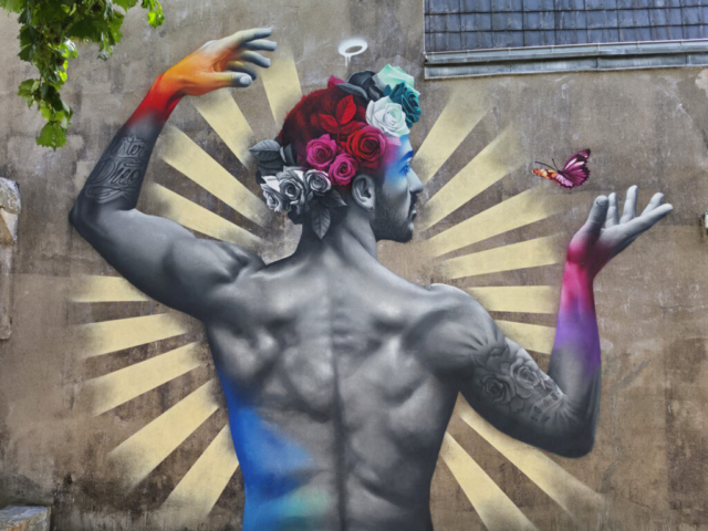 MrDheo - "Liberté" - Saint-Brieuc, France (arte urbana/street art/graffiti/mural)